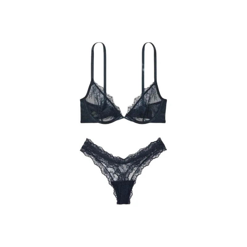 Victoria's Secret Underwear Set Women's Dark Blue-0