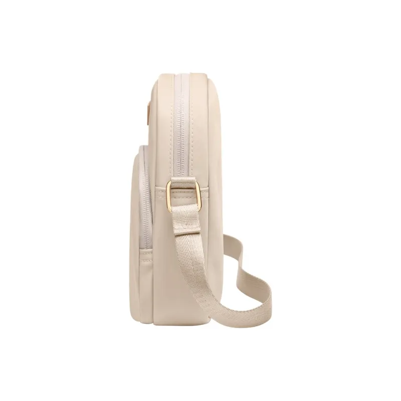 POLO Fabric Crossbody Bag Women's Apricot/Black-1