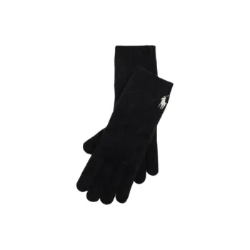 Polo Ralph Lauren Wool Knit Gloves Women's Black
