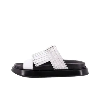 Alexander McQueen Slide Slippers Women's Black White