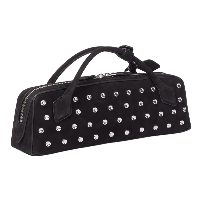 Alaia Leather Handbag Women's Black-1