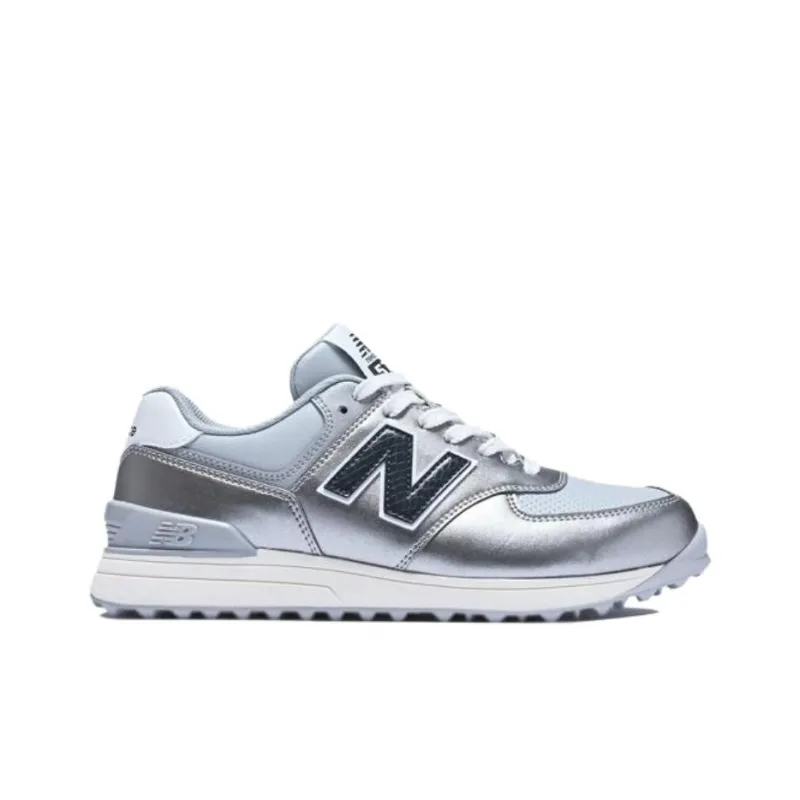 New Balance NB 574 V3 Anti Slip Wear Resistant Low Top Golf Shoes Women's Silver-1