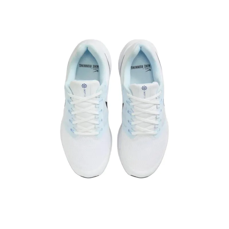 Nike Run Swift 3 Anti Slip Wear Resistant Low Top Training Running Shoes Women's White Blue-3