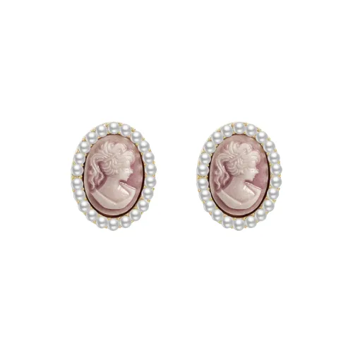 KEYS VIA Copper Alloy Stud Earrings Women's