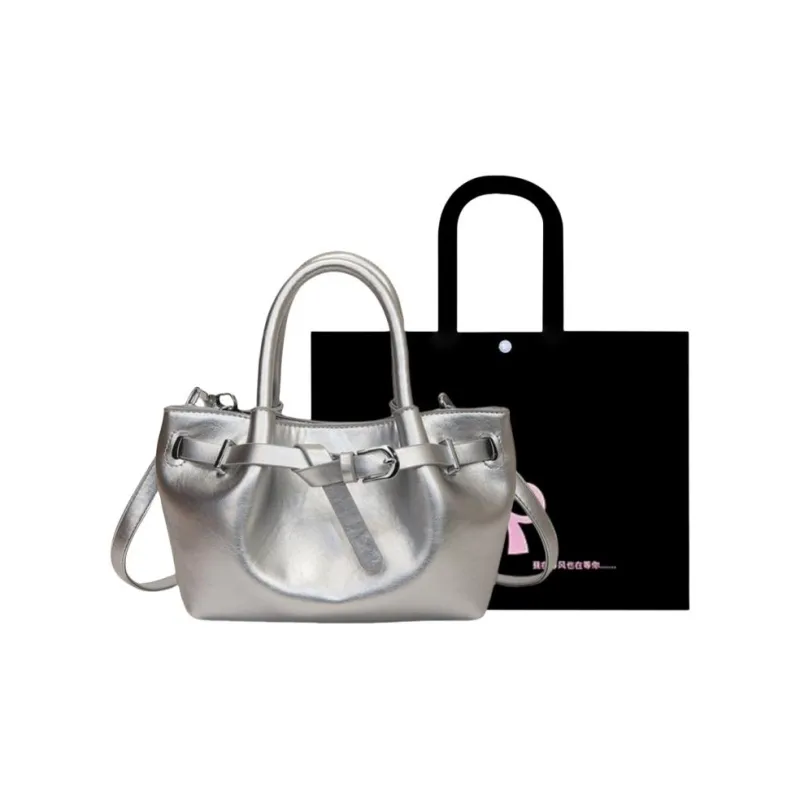 HACIN PU Crossbody Handbag Women's White/Silver/Black/Red-4
