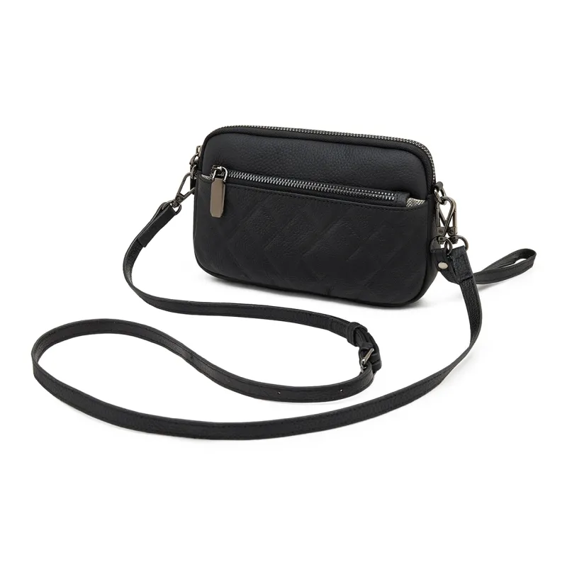 Old Man's Head Top Grain Cow Leather Shoulder Bag, Crossbody Bag Regular Women's Black/White/Khaki-1
