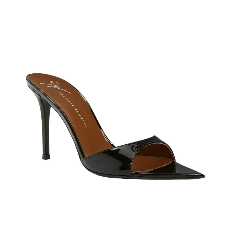 Giuseppe Zanotti/GZ Intriigo Slide Slippers 9cm Women's Black-2