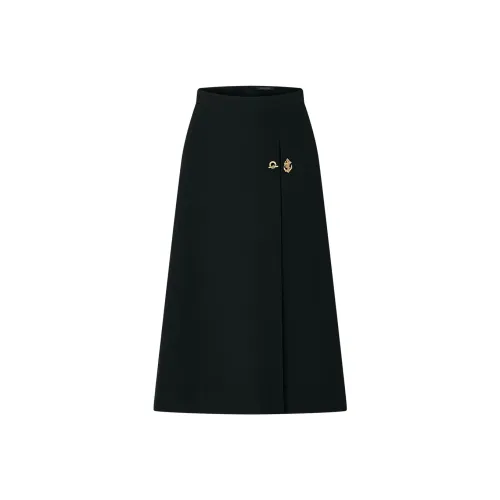 LOUIS VUITTON SS25 Casual Long Skirts Women's Black