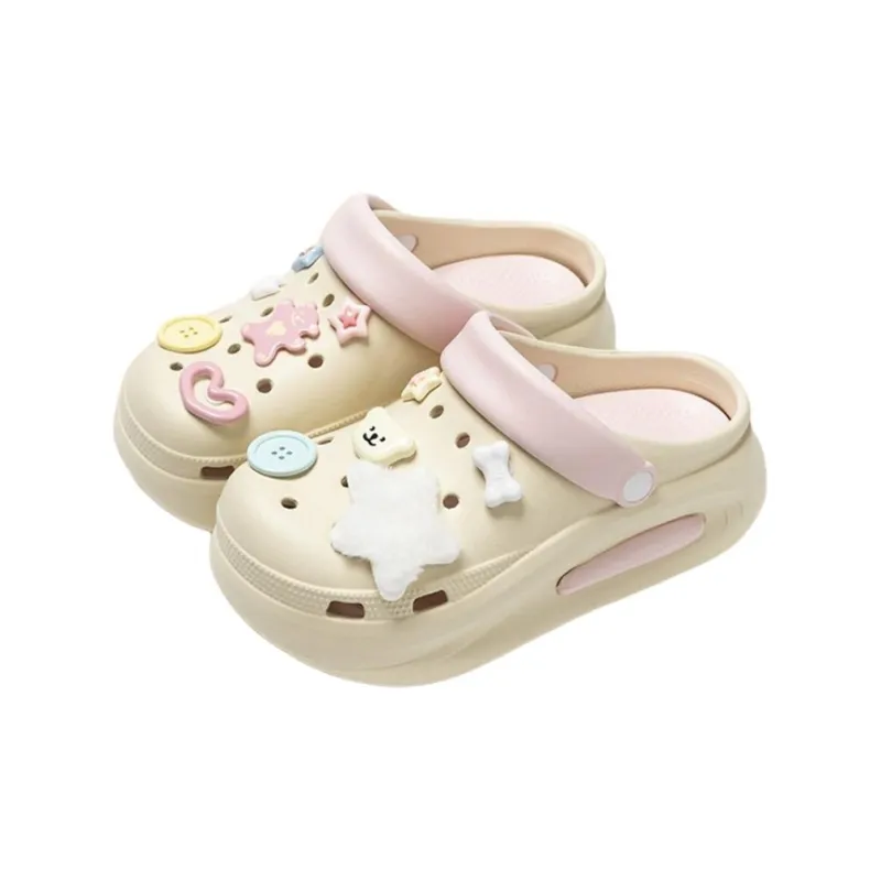 ECAC Squashy And Bouncy Feeling Clogs, Summer Height Increasing, Slip Resistant EVA Platform Slippers-15