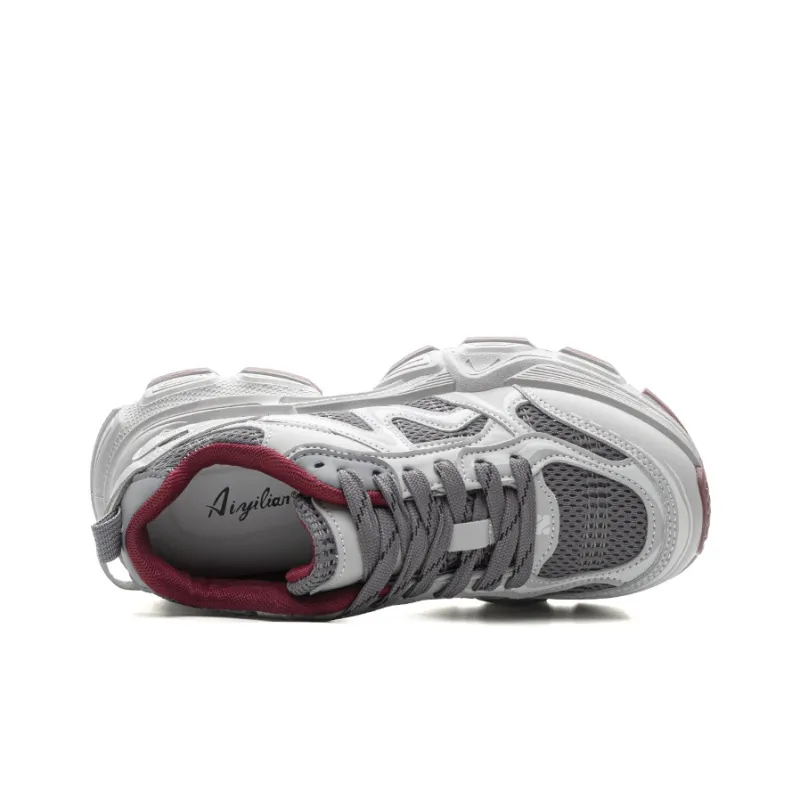 Love Elaine Slip Resistant, Breathable, Lightweight, Height Increasing Low Top Chunky Sneakers Women's-9