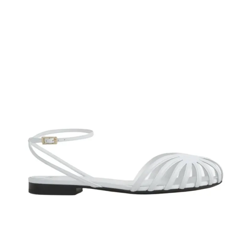 ALEVI One Strap Sandals Women's White-1