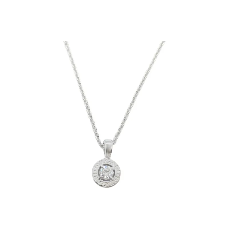 BVLGARI 2010s 18K White Gold Bulgari Bulgari Diamond Necklace-0
