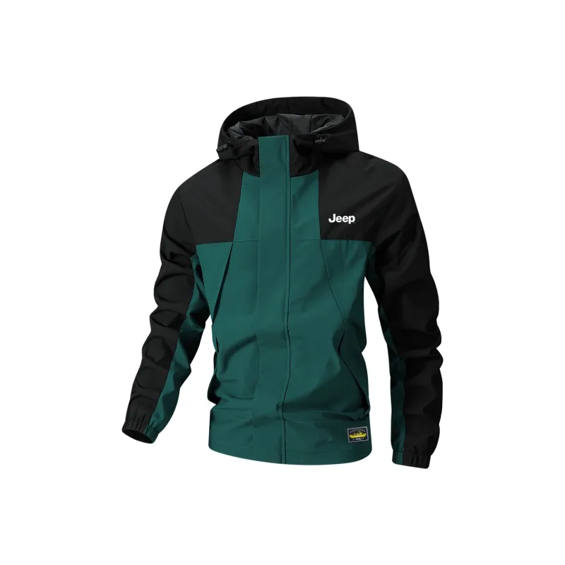 Jeep Jackets Coats Unisex Black Green-0