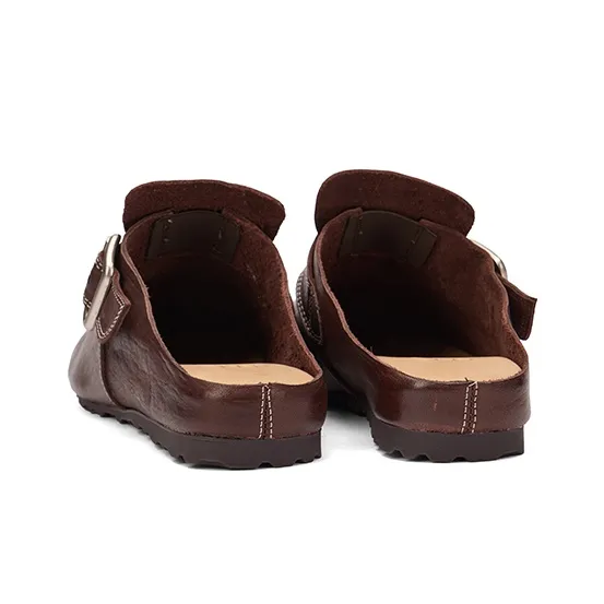 ZSBELLA Rubber Sole Abrasion Resistant Slip Resistant Wrap toe Slippers Women's Black-6