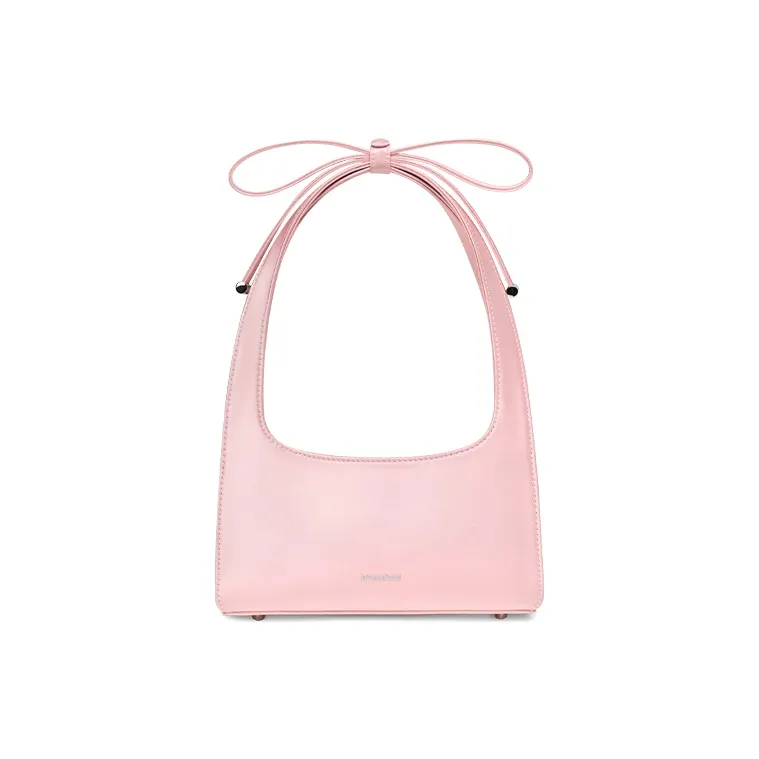 Muuluu Mercerized Satin Birthday Shoulder Bag, Handbag Small Size Women's Dragon Fruit/Black/Vintage Magenta-10