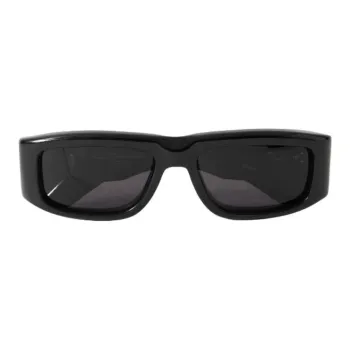 JACQUES MARIE MAGE Acetate Square Sunglasses Unisex Black