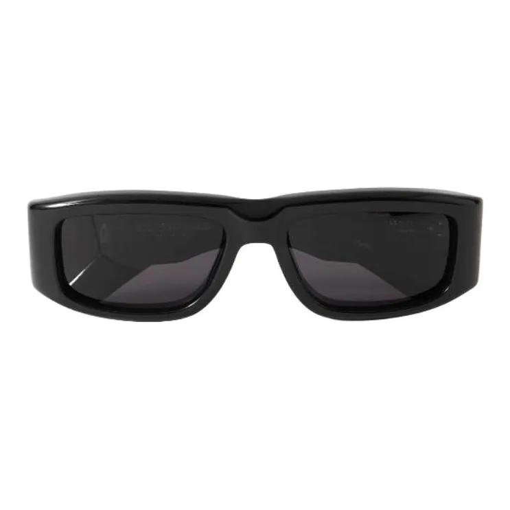 JACQUES MARIE MAGE Acetate Square Sunglasses Unisex Black-0