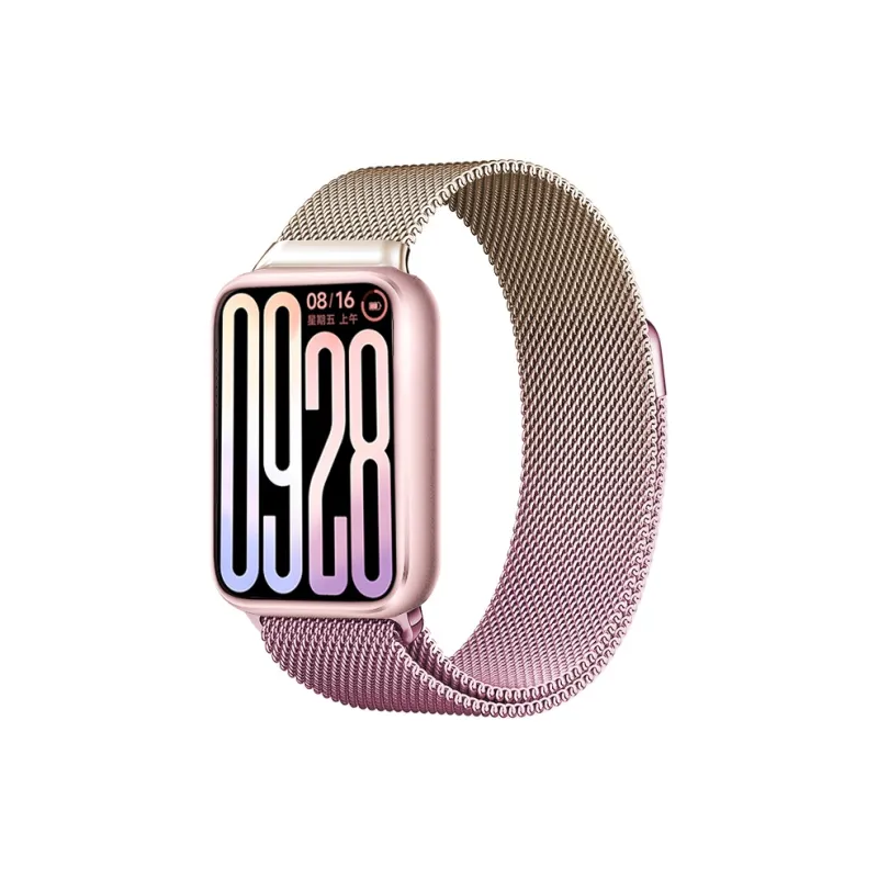 Watchbond Xiaomi Red Beige Compatibility Watch Band 220mm Stainless Steel Material-4