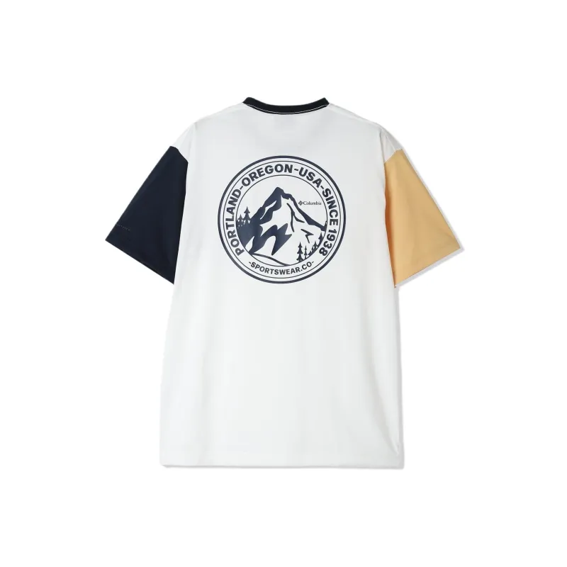Columbia T Shirt Men's Sea Salt Multicolor-1