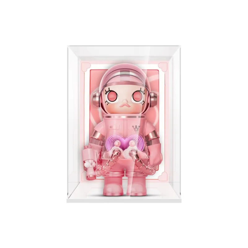 LIGHT YOUR BRICKS Joy 100 Compatibility Pop Mart SPACEMOLLY Delightful 400% 1000% Display Case Model Accessories-6