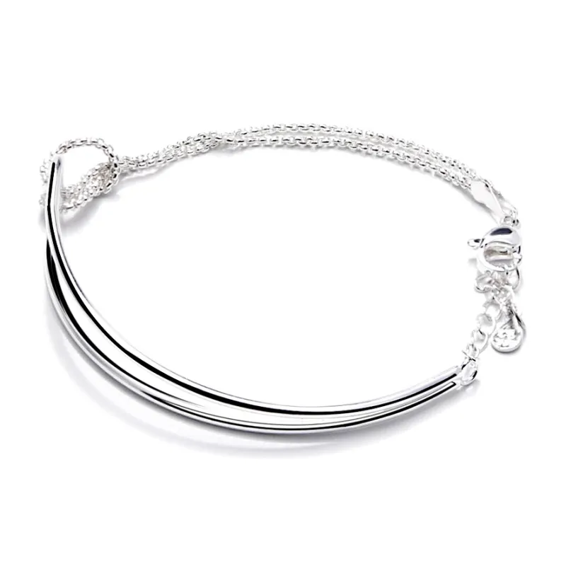 MEOBURLIY S925 Silver Bracelets Women's-1
