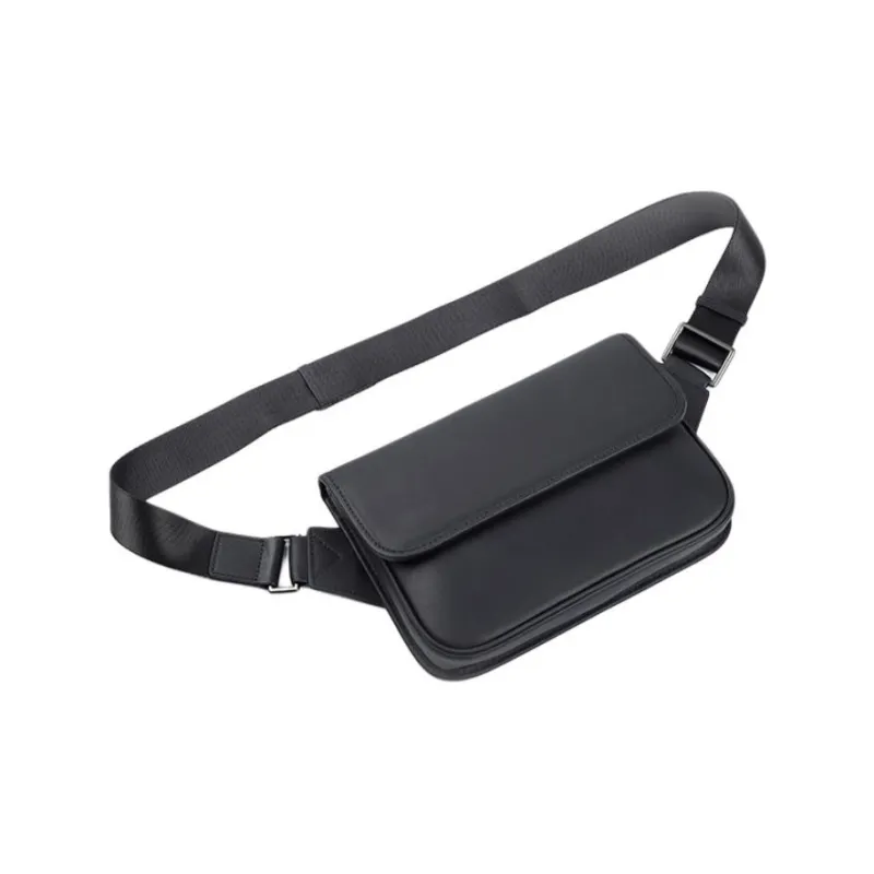 LARTIGENT Cow Leather Crossbody Bag Regular Men's Black-3