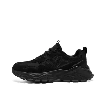JEEP SPIRIT Chunky Sneakers Men Low Top Black