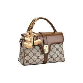 Three Ducklings Textured Fabric Crossbody Handbag Women's Multicolor