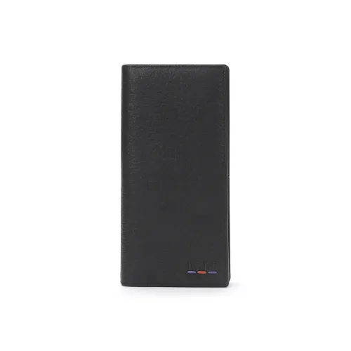 ELLE HOMME Cow Leather Wallet Regular Men's Black
