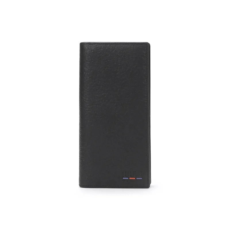 ELLE HOMME Cow Leather Wallet Regular Men's Black-0