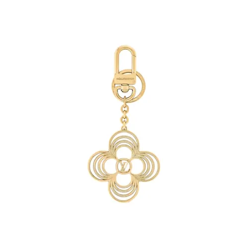 LOUIS VUITTON Metal Keychains Women's Gold