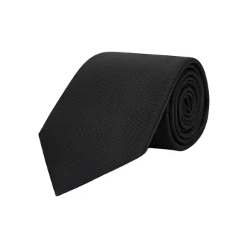 EMPORIO ARMANI Mulberry Silk Ties Unisex Black
