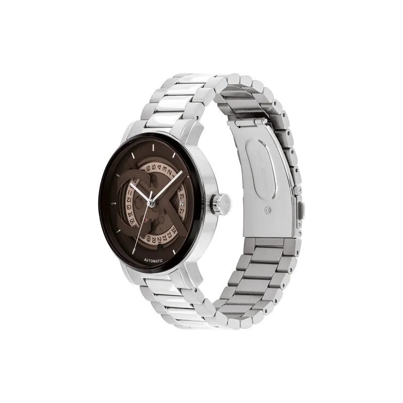 CALVIN KLEIN Wrist Watch Automatic Mechanical Movement Steel Strap 40mm Coffee Watch Dial Men's Watches-1