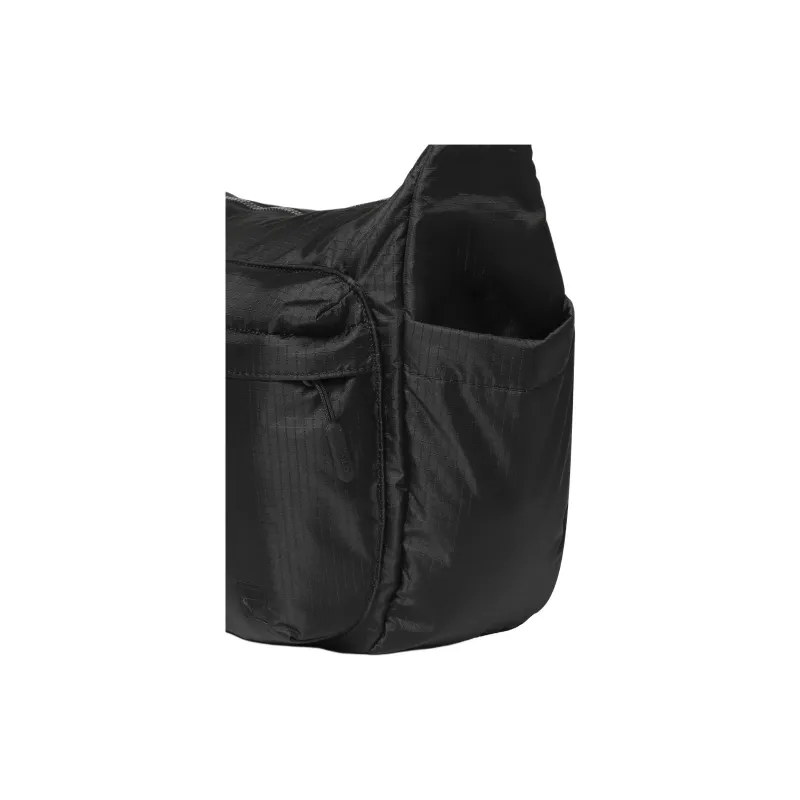 FILA Nylon Shoulder Bag, Crossbody Bag Medium Size Unisex Black-3