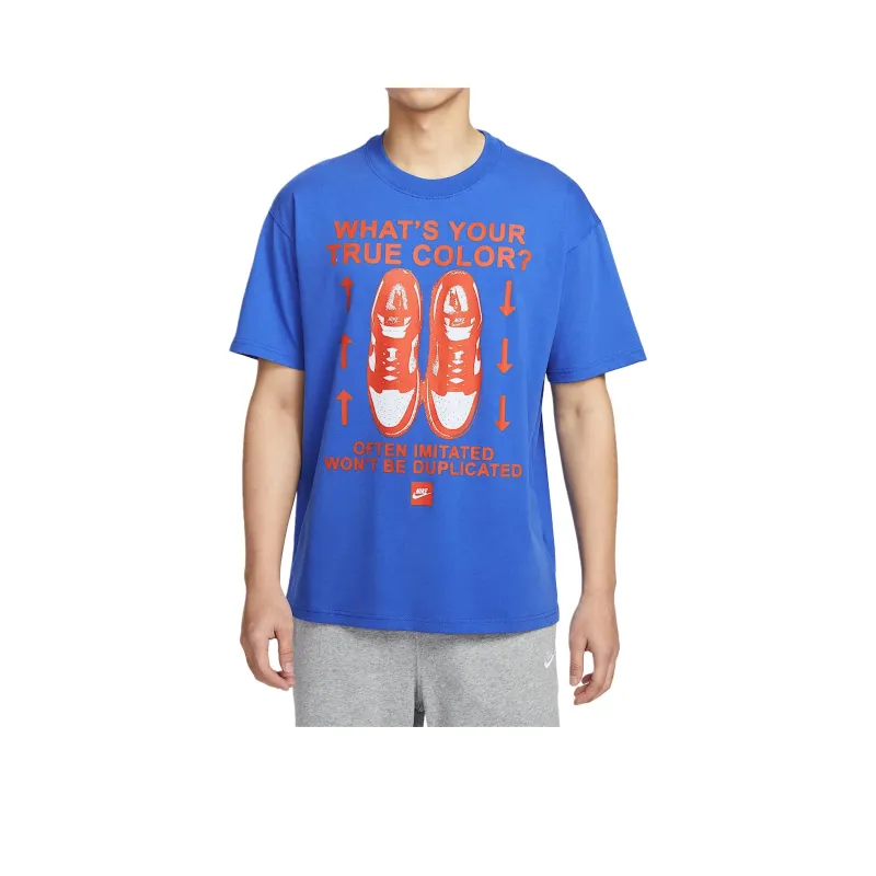 Nike Clothing T Shirts Men Blue-0