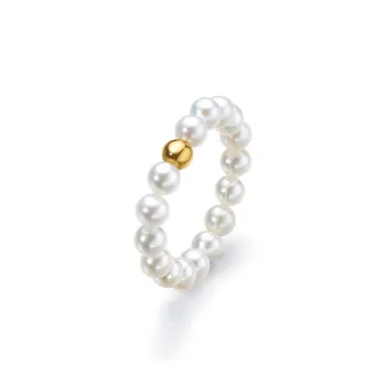 ME LUXE Pearl Ring, Fashion Trendy Women's