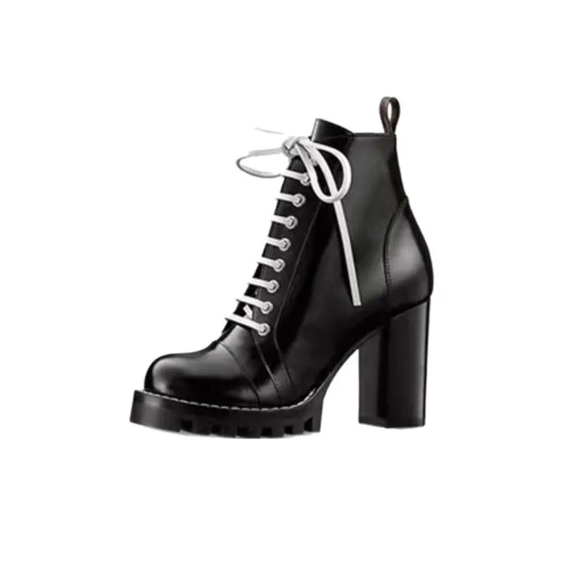 LOUIS VUITTON Star Trail Boots 'Black' Women's-0