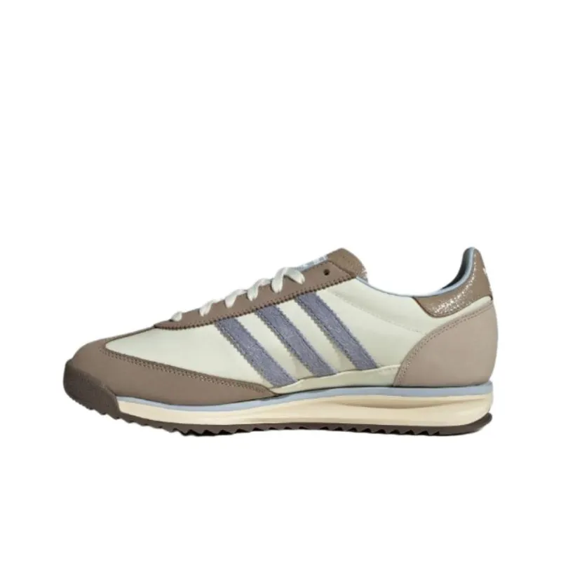 Adidas Originals SL 72 RS Anti Slip Wear Resistant Low Top Casual Shoes Unisex Ivory White Blue-1