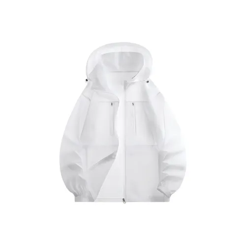LEAVELAND Water-Resistant Windproof UV Protection Warm Windbreaker Jacket Unisex Mist Green