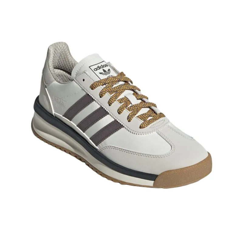 Adidas Originals SL 72 Anti Slip Wear Resistant Low Top Casual Shoes Unisex Beige Umber-2