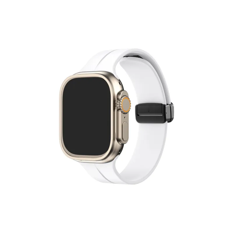 IKYOU Watch Band Apple Compatibility 49mm Silicone Material-0