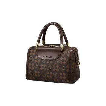 Three Ducklings PU Handbag Women's Ecru/Coffee/Coffee & Brown