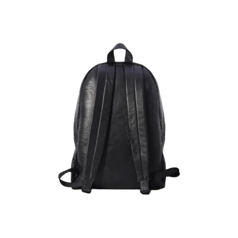 Balenciaga Le City Lambskin Backpack Unisex Black-3