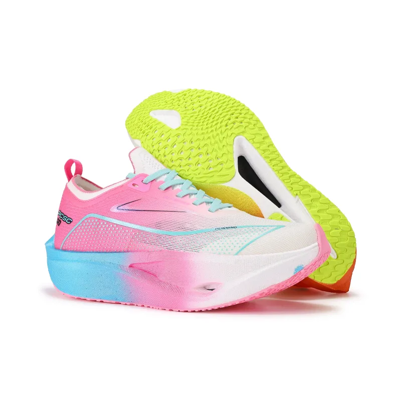 PCSC Running Shoes Men Low Top Peach Pink Orange-2