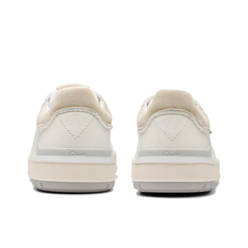 Clarks Courtlite 2 Run Low Top Skateboard Shoes Men's White-4