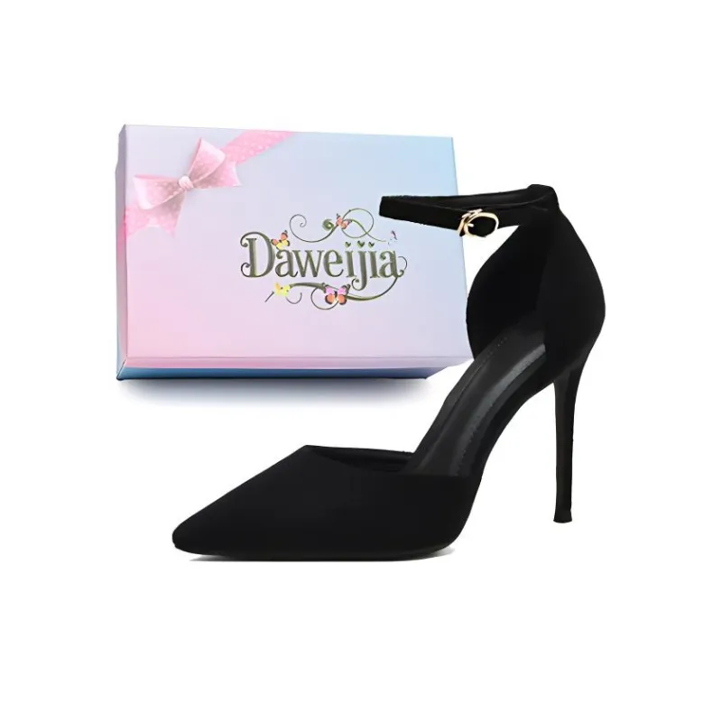 Dawei's House Slim Heel High Heels Women's Black-12