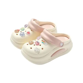 ECAC Squashy And Bouncy Feeling Clogs, Summer Height Increasing, Slip Resistant EVA Platform Slippers
