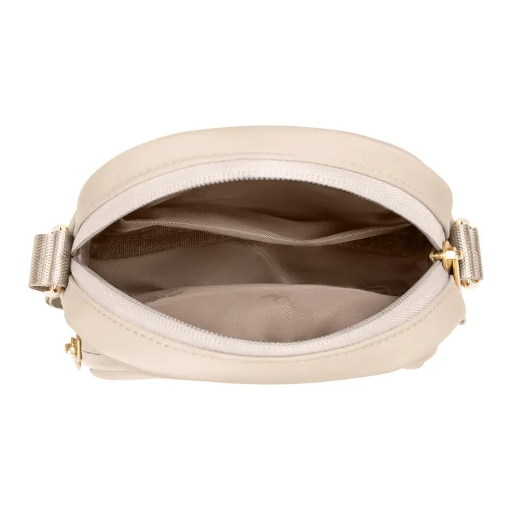 POLO Fabric Crossbody Bag Women's Apricot/Black-3
