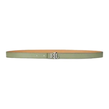 Polo Ralph Lauren Cow Leather Belts Women's Green Width 2CM