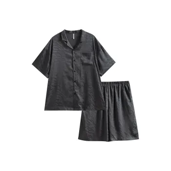 Same Language Pajama Set Men's Ink Tiger Pattern